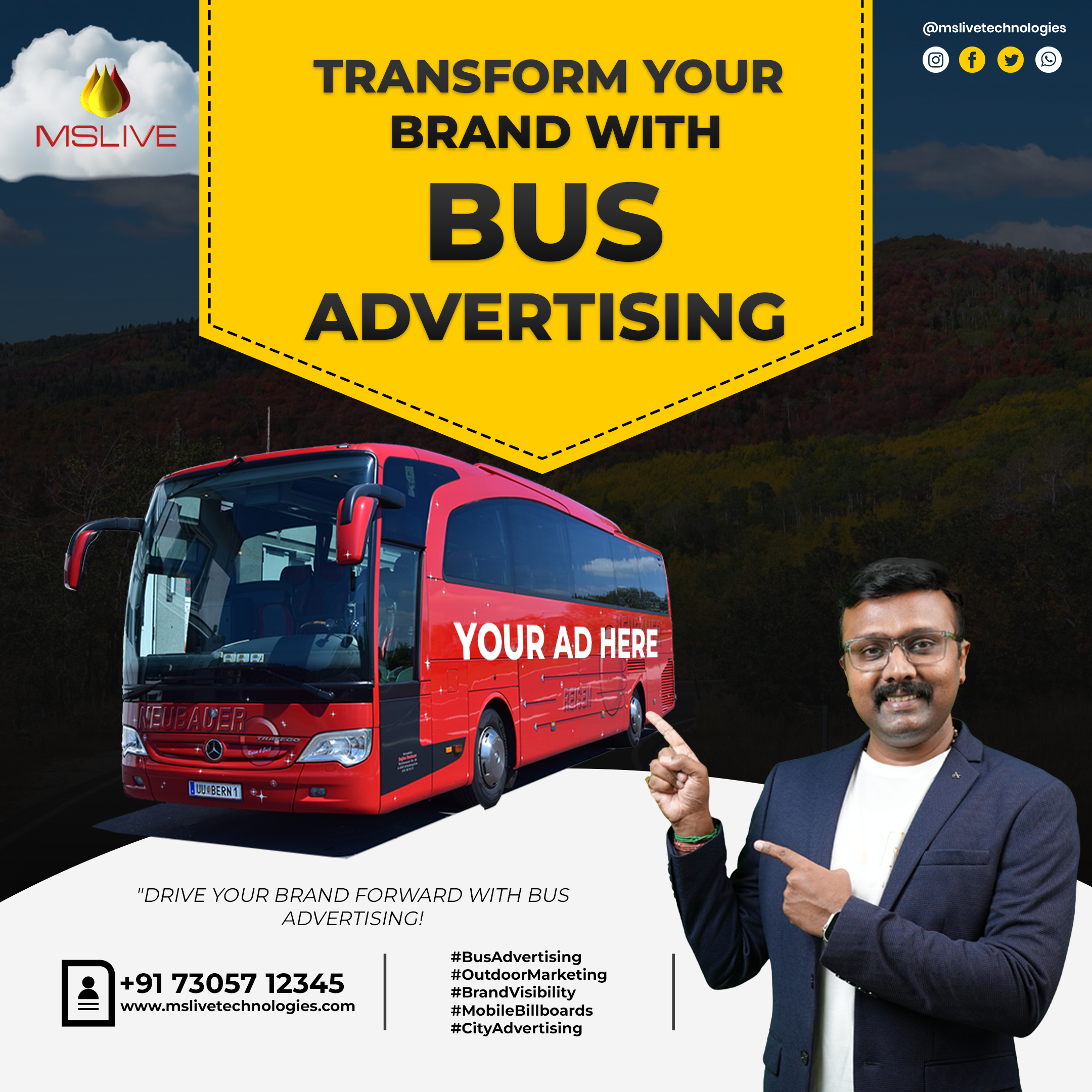 Bus Back Advertising Cost in Chennai